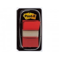 Märkflik Post-it Index 1/1" (25,4x43,2mm) 680-1, Röd, 50 flikar/fp