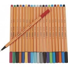 Fineliner Stabilo Point 88, 20 färger/fp