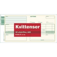 Blankett Kvittens A65 (111 16) 50 blad 10/fp