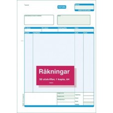 Blankett Fakturor 2/3 A4 med kopia (112 12) 2x50 blad 5/fp