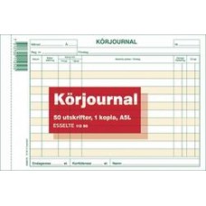 Blankett Körjournal A5L med kopia (112 50) 2x50 blad 5/fp