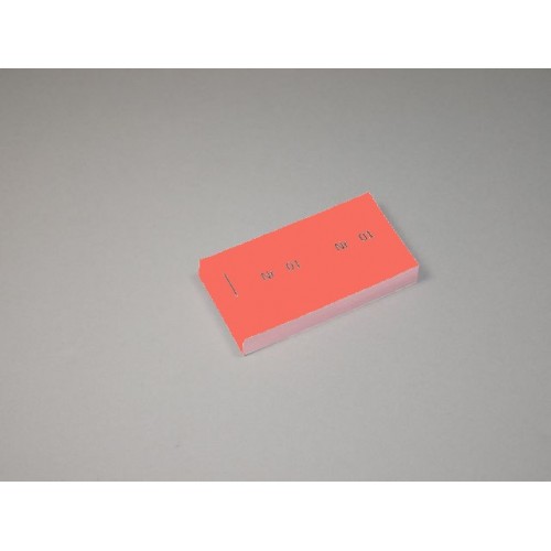 Biljettblock ,1-100, Röd, 1 block/fp