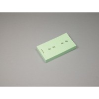 Biljettblock ,1-100, Grön, 10 block/fp