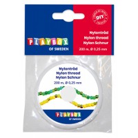 Nylontråd, 0,25 mm, 200 meter, Transparent Nylontråd, 0,25 mm, 200 meter, Transparent
