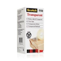 Kontorstejp Scotch 550 33m x 19mm klar 8/fp Kontorstejp Scotch 550 33m x 19mm klar 8/fp