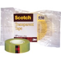 Kontorstejp Scotch 550 66m x 15mm klar 10/fp