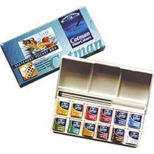 Akvarellfärglåda Cotman med 12 färger