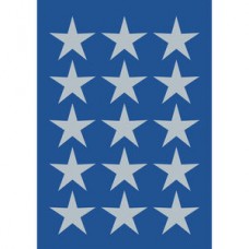 Dekorationsetiketter Herma 3419 Silverstjärnor 22mm 45/fp