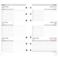 Burde Regent Systemkalender blått konstläder Bari