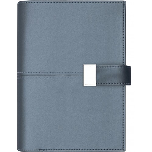 Burde Compact Systemkalender blått konstläder Bari