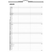 Burde Familjekalender Black and white