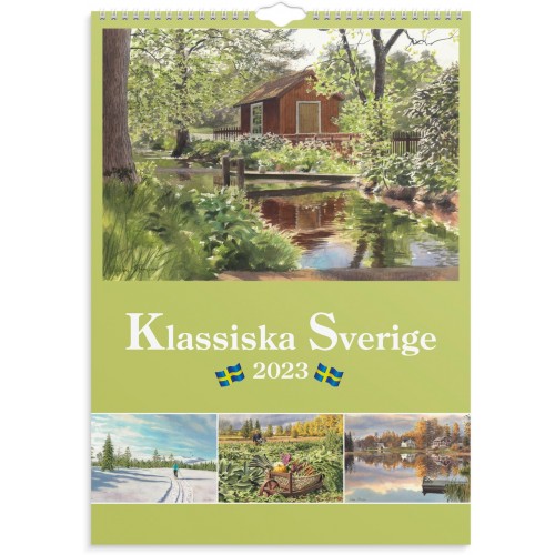 Väggkalender Burde 1733 Klassiska Sverige, 297x420mm (A3)