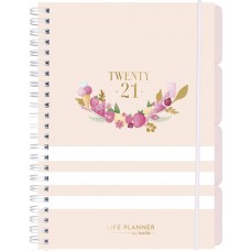 Burde Life Planner Pink randig