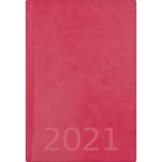 Burde Weekly A5 rosa konstläder