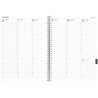 Burde Veckojournal refill svart kartong Burde Veckojournal refill svart kartong