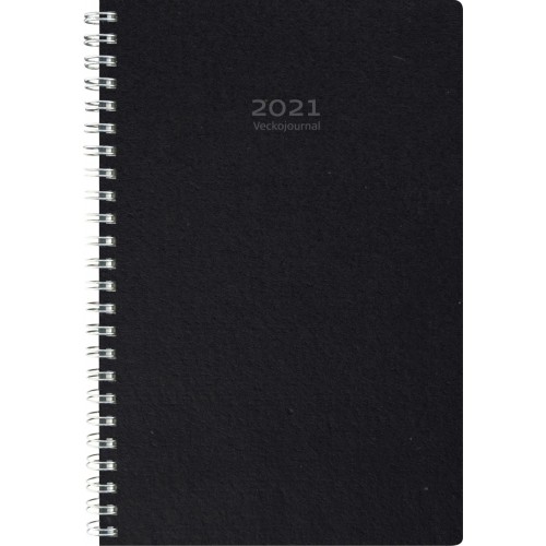 Burde Veckojournal refill svart kartong Burde Veckojournal refill svart kartong