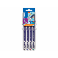 Pilot Frixion Fineliner Fine 1,3mm Set2Go Basic-färger, 4 pennor/fp