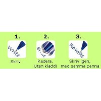 Kulpenna "korsordspenna" Pilot Frixion Clicker 10 BLRT-FR10-L Broad 1,0mm (raderbart bläck) Blå