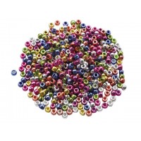 Plastpärlor, Kongopärlor metallic 1000/fp