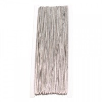 Halsbandssnodd elastisk, 1 mm, 50 m Silver Halsbandssnodd elastisk, 1 mm, 50 m Silver