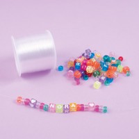 Elastisk tråd, 0,6 mm, 50 meter, Transparent Elastisk tråd, 0,6 mm, 50 meter, Transparent