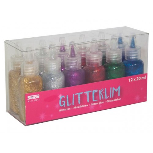 Glitterlim, 12 flaskor/fp Glitterlim, 12 flaskor/fp