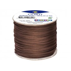 Halsbandssnodd/Snöre, Syntetiskt läder (konstläder), 1,5 mm, 100 meter, Brun