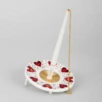 Kulspetspenna med ställ Ballograf Epoca Bank DeskSet Hjärta (med kedja), Charlotte Olsson Art