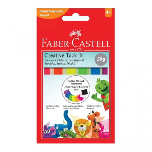 Häftmassa Faber-Castell Creative Tack-It 50 g, Neonfärger