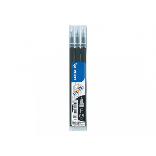 Patron/Refill BLS-FR5-S3-B Fine (F) 0,5mm till Pilot Frixion Ball, Svart 3/fp