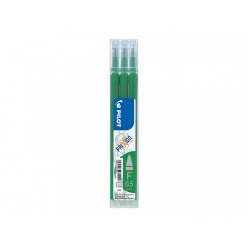 Patron/Refill BLS-FR5-S3-G Fine (F) 0,5mm till Pilot Frixion Ball, Grön 3/fp