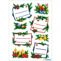 Juletiketter: Dekorationsetiketter Stickers Herma Decor 3893, Julmotiv, Julklappsetikett, Jul, Glitter Juletiketter: Dekorationsetiketter Stickers Herma Decor 3893, Julmotiv, Julklappsetikett, Jul, Glitter