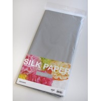 Silkespapper 50x70cm, Silver, 5 ark/fp Silkespapper 50x70cm, Silver, 5 ark/fp
