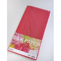 Silkespapper 50x70cm, Röd, 10 ark/fp