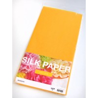 Silkespapper 50x70cm, Gul, 10 ark/fp