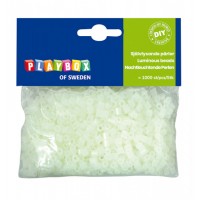 Rörpärlor, Självlysande, Ø 5mm, 1000 rörpärlor/fp