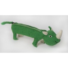 Pennfodral/Pennskrin av tyg, 28x4cm, Noshörning, Rättvis Handel (Fair trade)