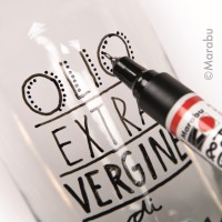 Porslinsmålningspennor/Glasmålningspennor Marabu Porcelain & Glas Painter Universal, Summer, 1-2mm, 5 färger/fp