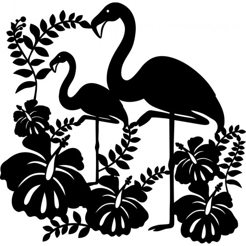 Stencil/Maskeringsstencil Marabu Silhouette Stencil, 30x30cm, Flamingo