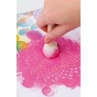 Stencil/Maskeringsstencil Marabu Silhouette Stencil, 30x30cm, ABC & Numbers, Bokstäver & Siffror, Versaler (stora bokstäver)