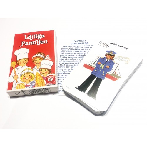 Spelkort/Kortlek Piatnik "Löjliga Familjen"-kortspel