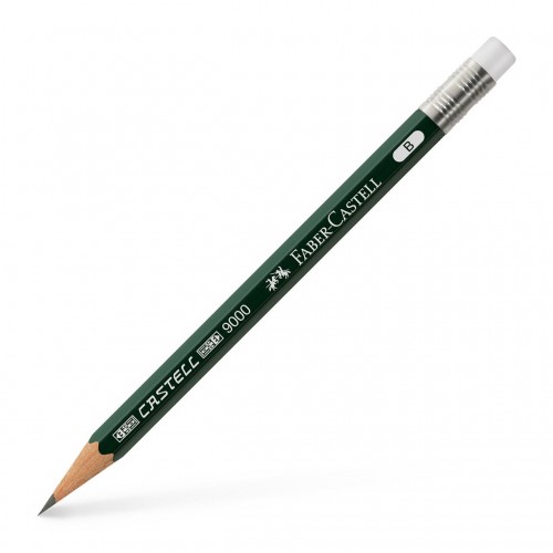 Refill till blyertspenna Faber-Castell Perfect Pencil Castell 9000, B, 3 pennor/fp