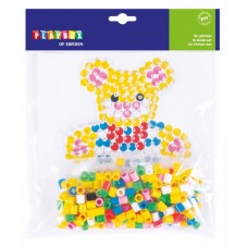 Pärlset, strykpärlor, XL-rörpärlor, Björn, Ø 10mm, 250 rörpärlor/fp + pärlplatta Pärlset, strykpärlor, XL-rörpärlor, Björn, Ø 10mm, 250 rörpärlor/fp + pärlplatta