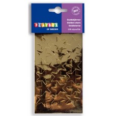 Dekorationsetiketter Guldstjärnor 25mm 108/fp