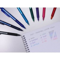 Kulpenna Pilot Frixion Clicker 05 BLRT-FR5, 0,5mm, 3 färger/fp (ljusblå, rosa, violett) med raderbart bläck Kulpenna Pilot Frixion Clicker 05 BLRT-FR5, 0,5mm, 3 färger/fp (ljusblå, rosa, violett) med raderbart bläck