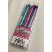 Kulpenna Pilot Frixion Clicker 05 BLRT-FR5, 0,5mm, 3 färger/fp (ljusblå, rosa, violett) med raderbart bläck Kulpenna Pilot Frixion Clicker 05 BLRT-FR5, 0,5mm, 3 färger/fp (ljusblå, rosa, violett) med raderbart bläck