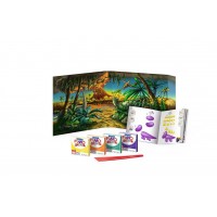 Modellera-set: Modellera Fimo Kids (8034 07), form&play, Dino (Dinosaurier), 4 x 42 gram