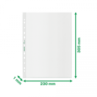 Leitz: Plastfickor / Plastficka Leitz Recycle, A4, 0,10mm, präglad 25/fp