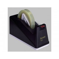 Tung tejphållare, Scotch C10, för tejpstorlek: max 25mm x 66m rullar (25 & 75mm kärna), 1,2kg, Svart