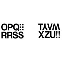 Märketikett/Bokstavsetiketter Herma Vario 4188 Bokstäver O-Z 33mm, Svart, 2 ark/fp